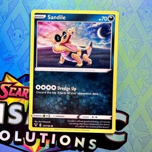 sandile (107/185) - common — pokémon: vivid voltage